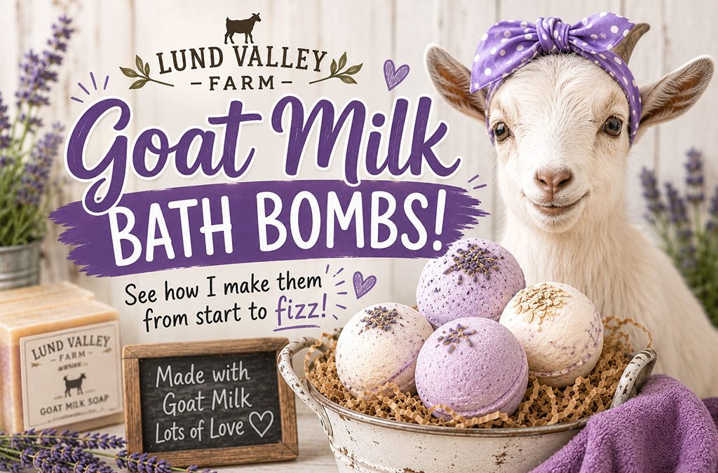 Making Goat Milk Bath Bombs (Video)